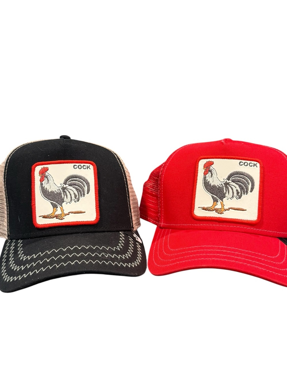 Goorin bros rooster SnapBack hat bundle black red OSFA
